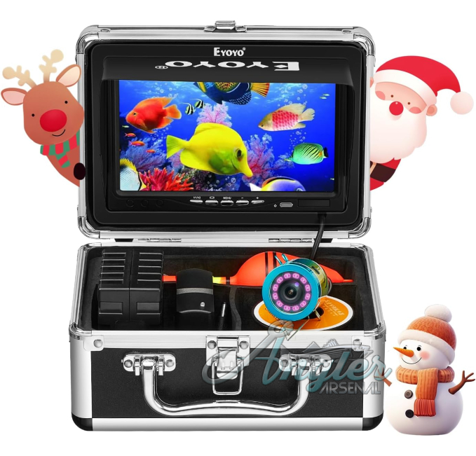 Eyoyo 7-inch Underwater Fishing Camera with 1000TVL Resolution and 12 Infrared Lights at Angler Arsenal