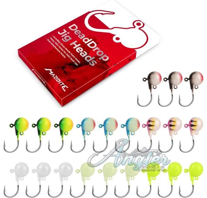 MadBite Dead Drop Jig Heads for Fishing Angler Arsenal Pro Packs