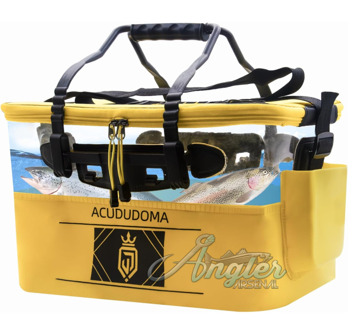 Transparent Fishing Bucket 6 Gallons for Live Bait Angler Arsenal