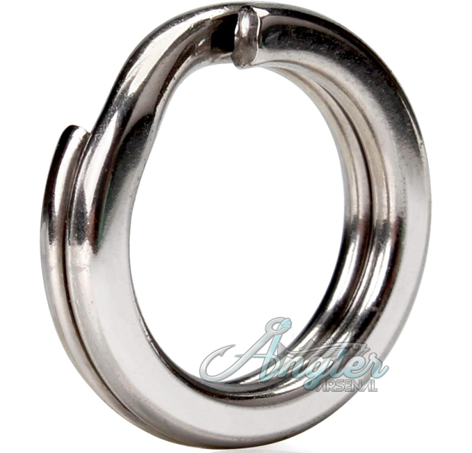 50pcs Stainless Steel Fishing Split Rings Angler Arsenal Set