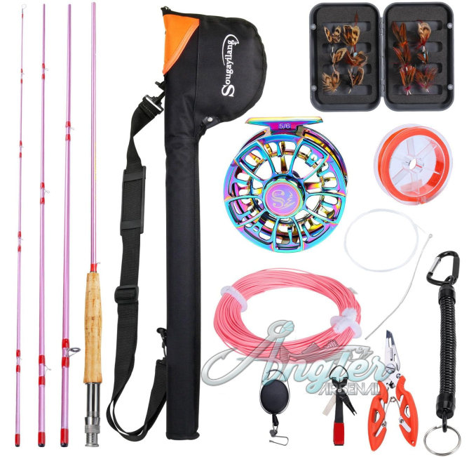 Sougayilang Fly Fishing Combo Kit with Reel at Angler Arsenal