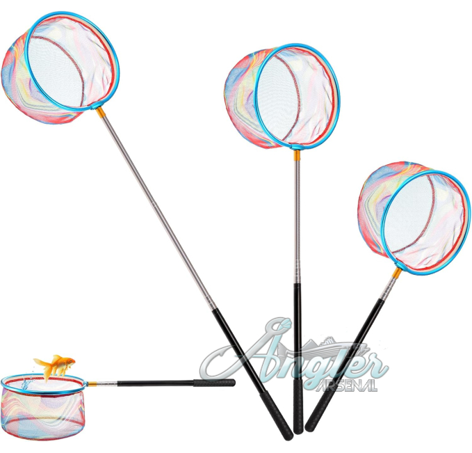 Goaste 3 Pack Kids Fishing Net with Extendable Handle Angler Arsenal