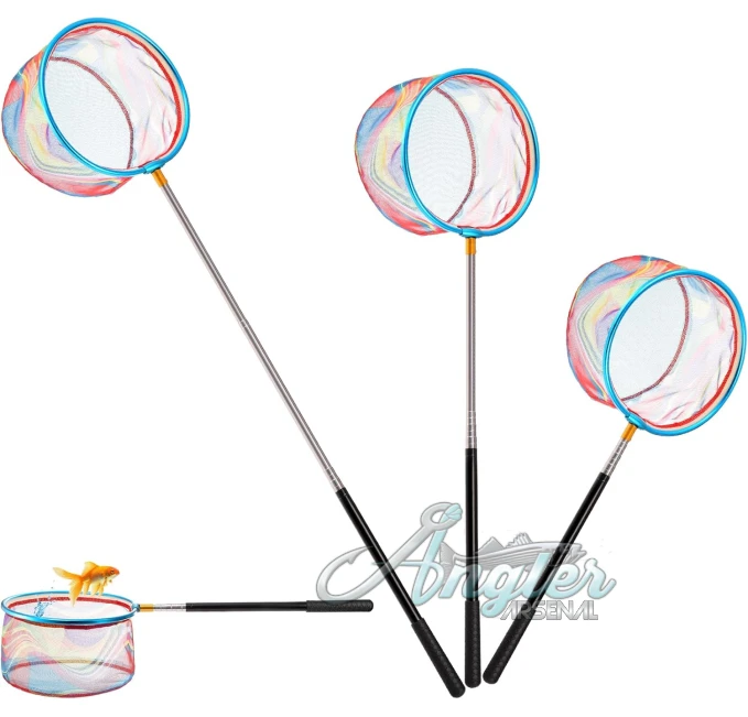 Goaste 3 Pack Kids Fishing Net with Extendable Handle Angler Arsenal