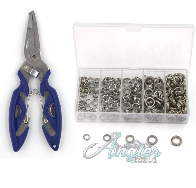201pcs Stainless Steel Split Rings by Angler Arsenal