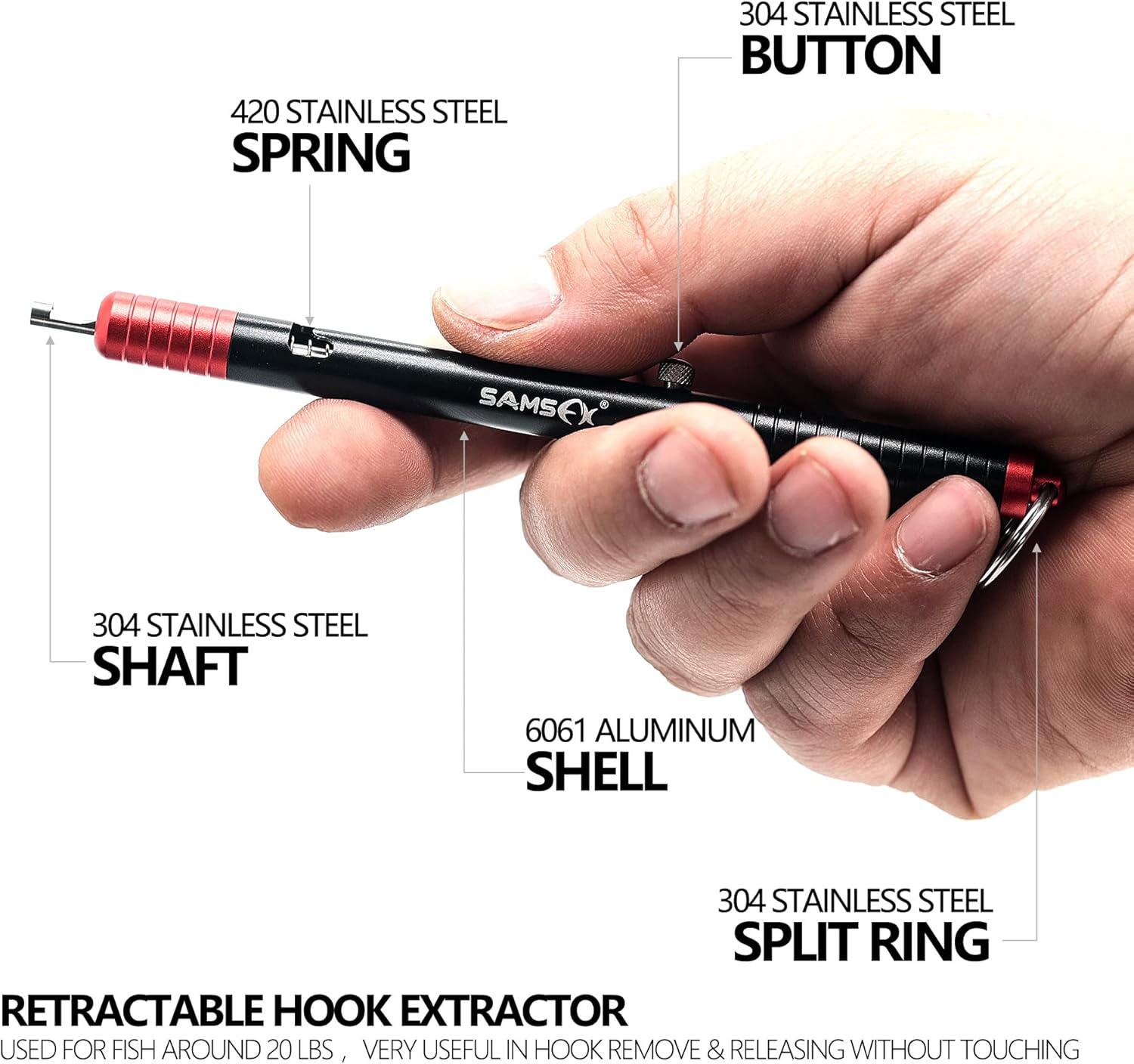 Stainless Steel Fishing Hook Extractor by Angler Arsenal - Image 3