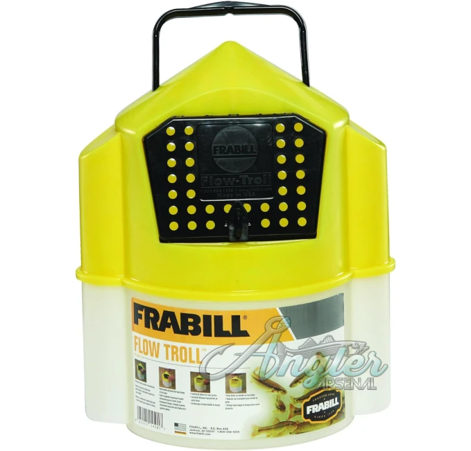 Frabill Flow Troll Bait Container 6 Quart Angler Arsenal Fishing