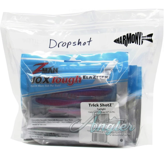 Harmony Fishing Bait Bags 10 Pack Durable Clear Storage Bags Angler Arsenal