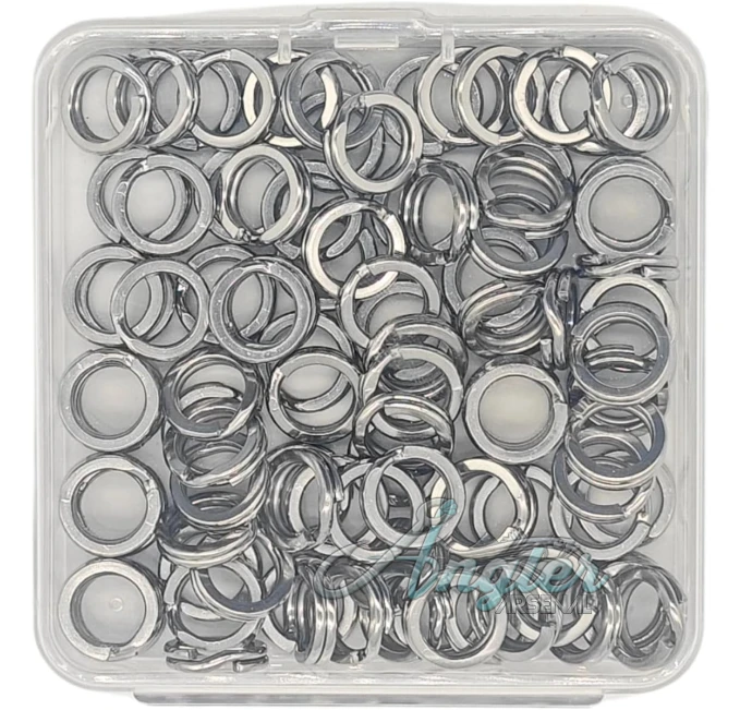 Stainless Steel Fishing Split Rings 100Pcs for Freshwater and Saltwater
