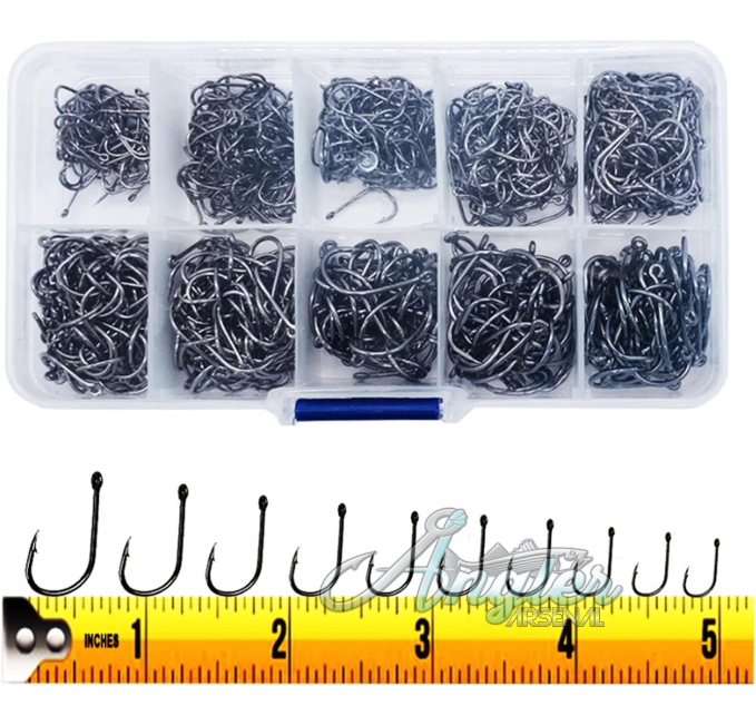 Portable Boxed Barbed Fishing Hooks 300PCS Angler Arsenal