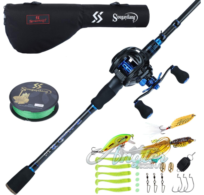 Sougayilang Telescopic Fishing Combo Angler Arsenal Best Choice