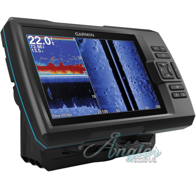 Garmin Striker 7SV 7-inch GPS Fishfinder with Chirp Traditional ClearVü and SideVü Scanning Sonar Transducer at Angler Arsenal