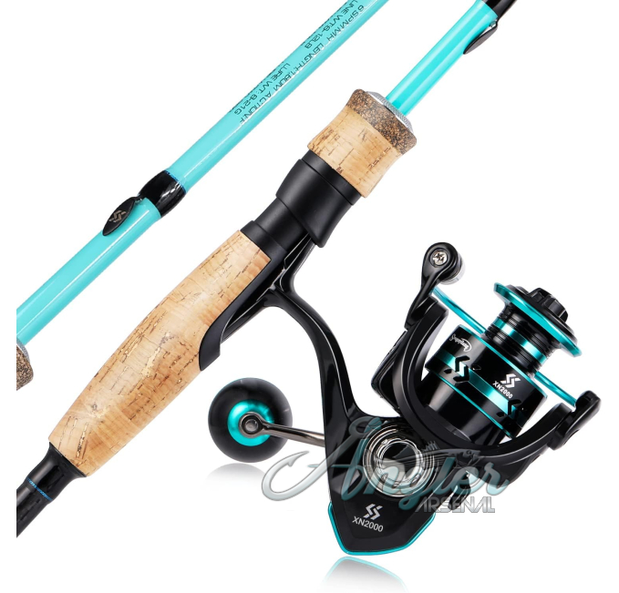 Sougayilang Fishing Rod Angler Arsenal Spinning Reel Combo