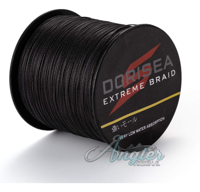 Dorisea Extreme Braid 100% PE Black Braided Fishing Line Angler Arsenal