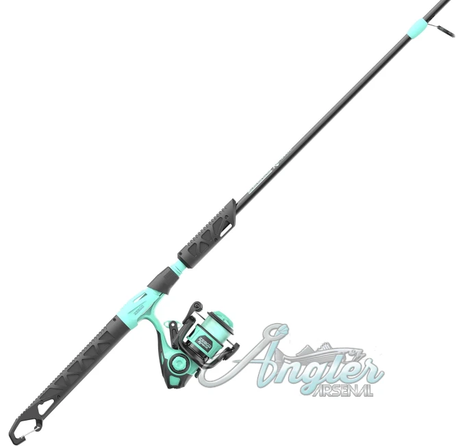 Zebco Kids Rambler Fishing Rod Combo Angler Arsenal Seafoam Black
