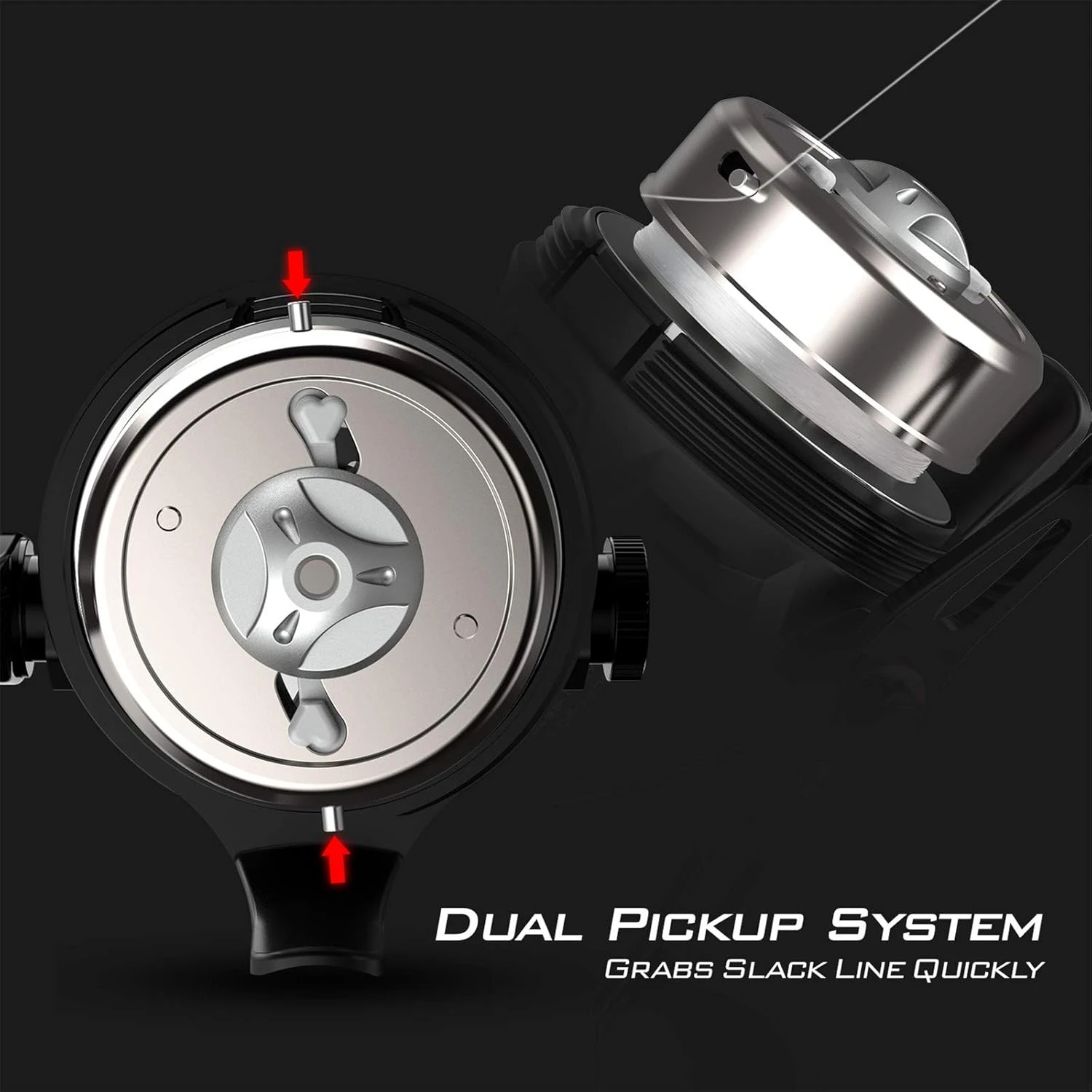 Angler Arsenal KastKing Brutus Spincast Reel Reversible Handle - Image 4