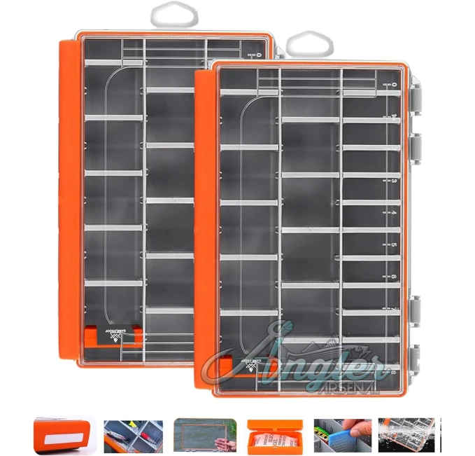 Fishing Tackle Storage Angler Arsenal Waterproof Clear Box