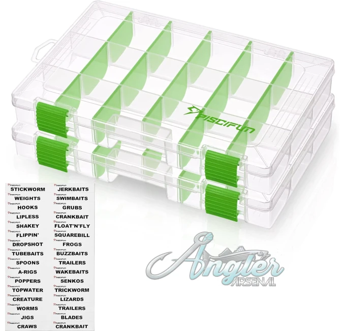 BPA-Free Fishing Tackle Storage Organizer by Angler Arsenal