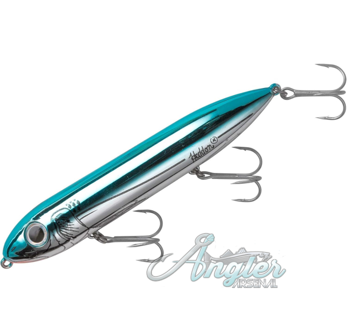 Heddon Angler Arsenal Super Spook Topwater Lure Blue Chrome 7/8 oz