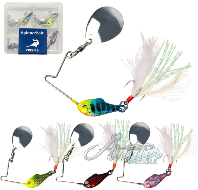 Blade Spinner Baits with Treble Hook Angler Arsenal Kit