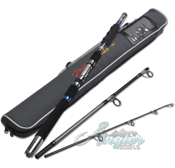 Fiblink 3 Piece Heavy Spinning Rod for Fishing Angler Arsenal