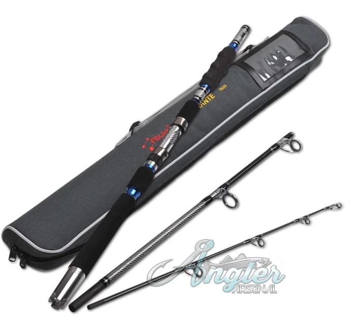 Fiblink 3 Piece Heavy Spinning Rod for Fishing Angler Arsenal
