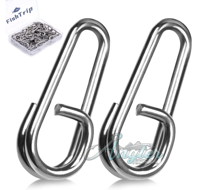 FishTrip Oval Split Rings 50pcs by Angler Arsenal