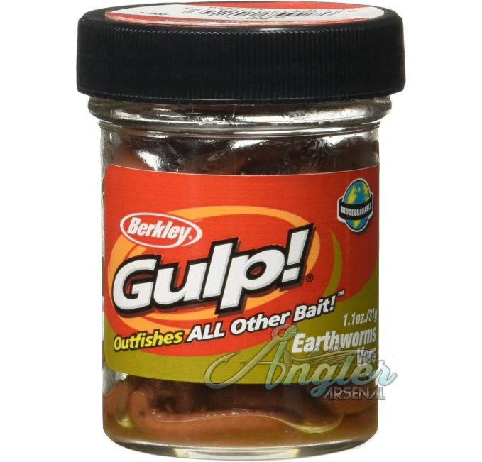 Berkley Gulp Earthworm 4 Inch Artificial Fishing Bait Angler Arsenal