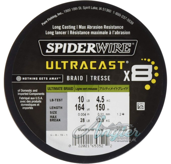 SpiderWire Superline Ultracast Braid 20lb Moss Green at Angler Arsenal