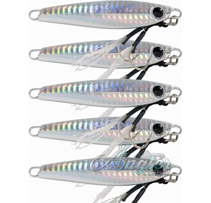 Slow Pitch Jigs 40g Angler Arsenal 5 Pack Vertical Fishing Lures
