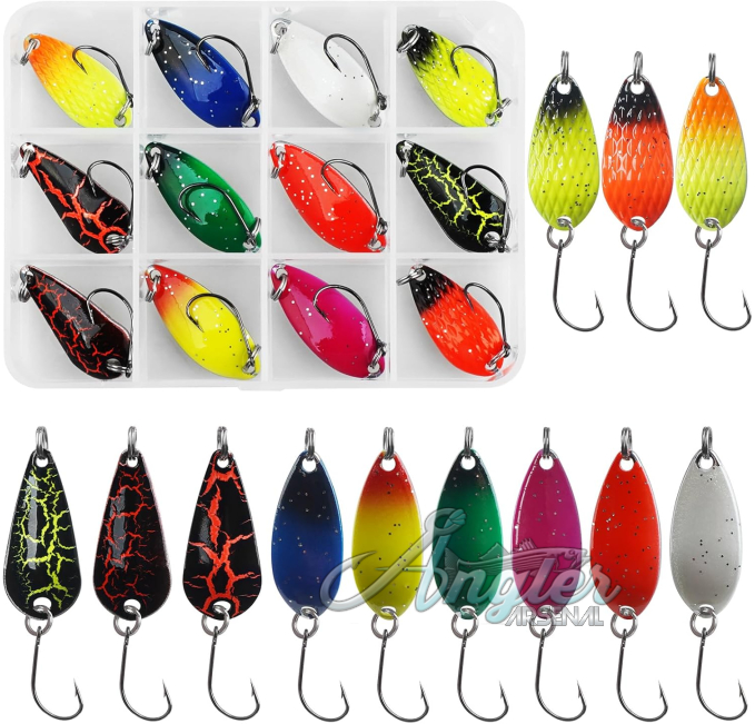 Fishing Spoon Lures Angler Arsenal Mini Jig for Trout Perch