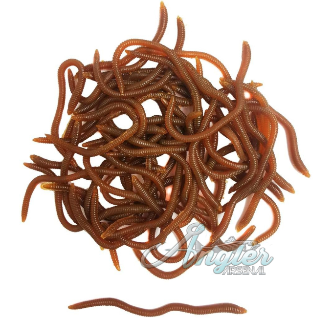 1.6in Fishing Soft Lure Trout Worm Angler Arsenal Fake Bait Grub