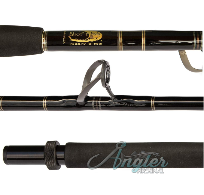BlackFin Fin 154L Handcrafted E-Glass Rod by Angler Arsenal