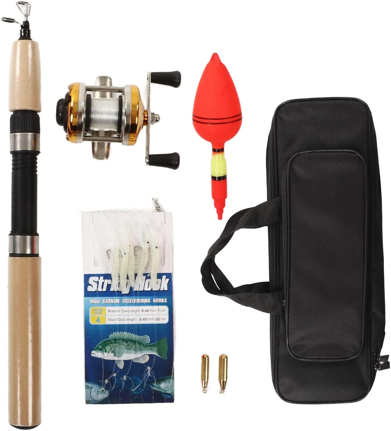 Ultralight Ice Fishing Gear Combo Set with Jigs Angler Arsenal