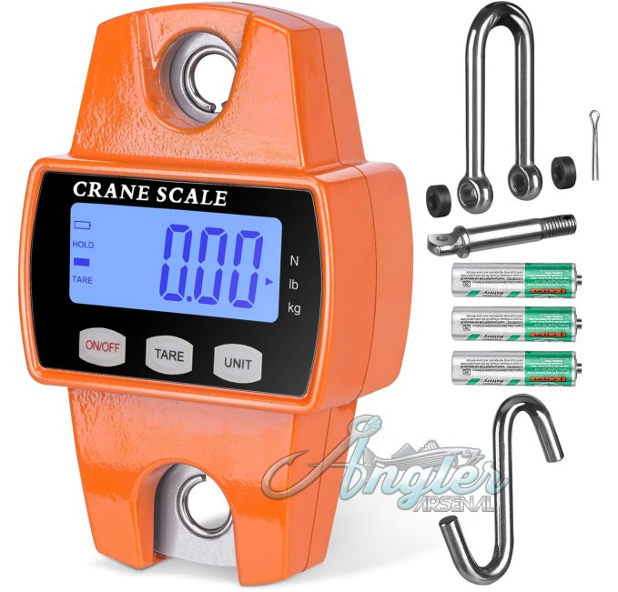 Heavy Duty 660lb Crane Scale for Fishing Hunting Angler Arsenal