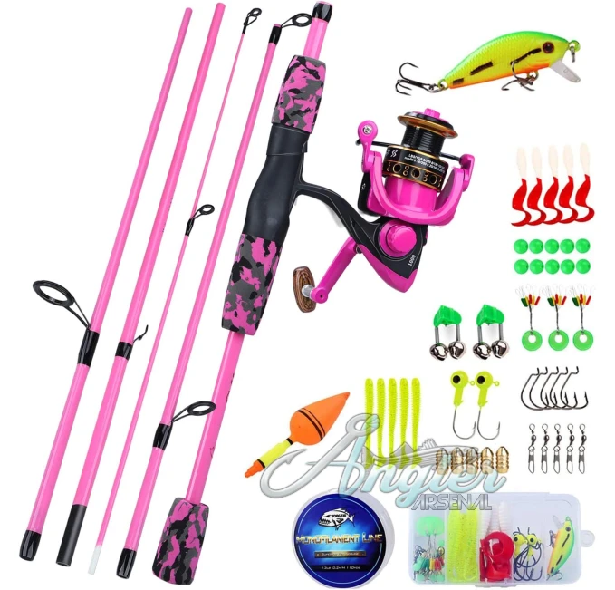 Spinning Fishing Combo for Travel and Outdoors by Angler Arsenal