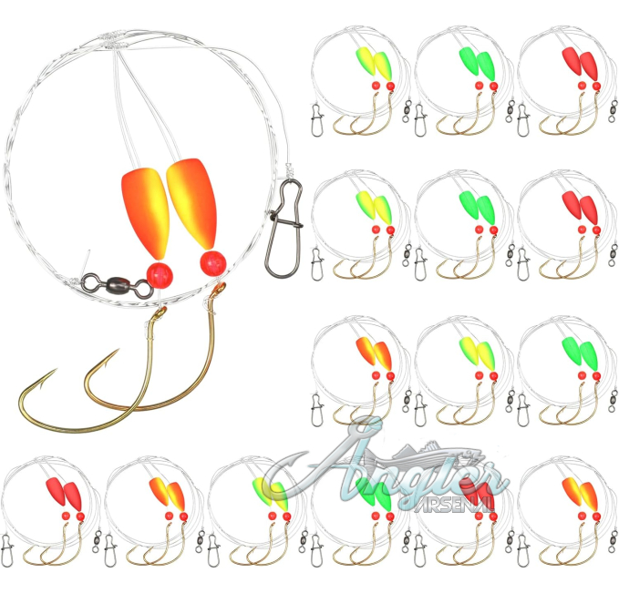 Surf Fishing Pompano Rigs by Angler Arsenal Pre-Rigged Tackle