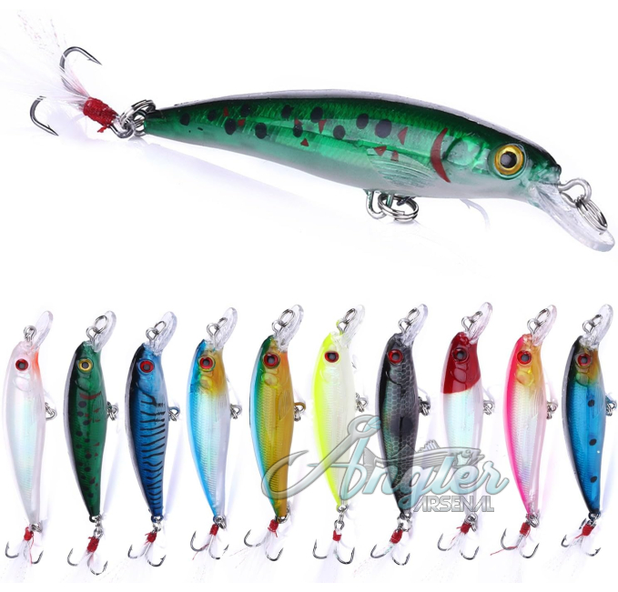 LURESMEOW Jerk Baits for Bass Fishing with Box by Angler Arsenal