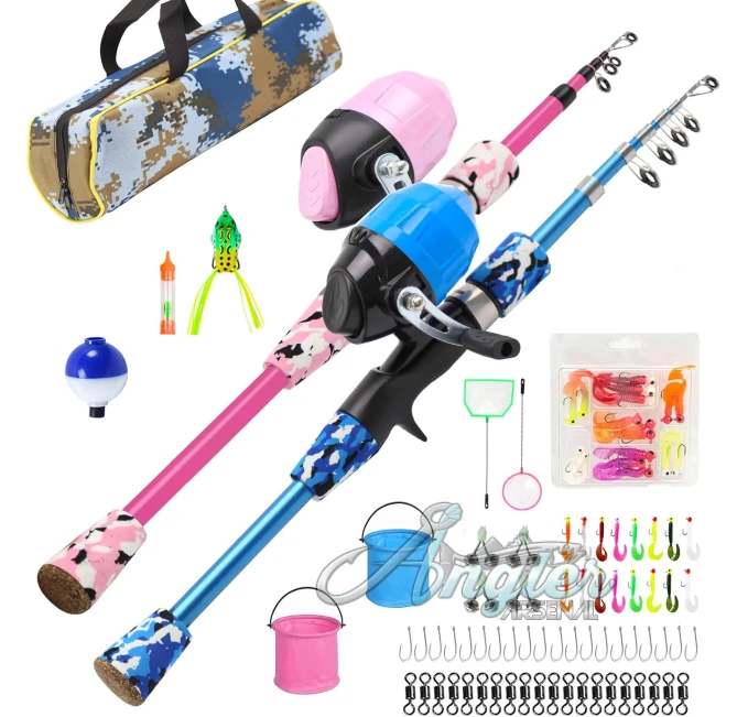 Portable Telescopic Fishing Rod and Reel Combo for Kids Angler Arsenal