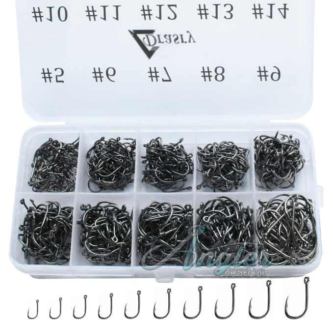 Drasry 500 Pcs Fishing Hooks High Carbon Steel Angler Arsenal