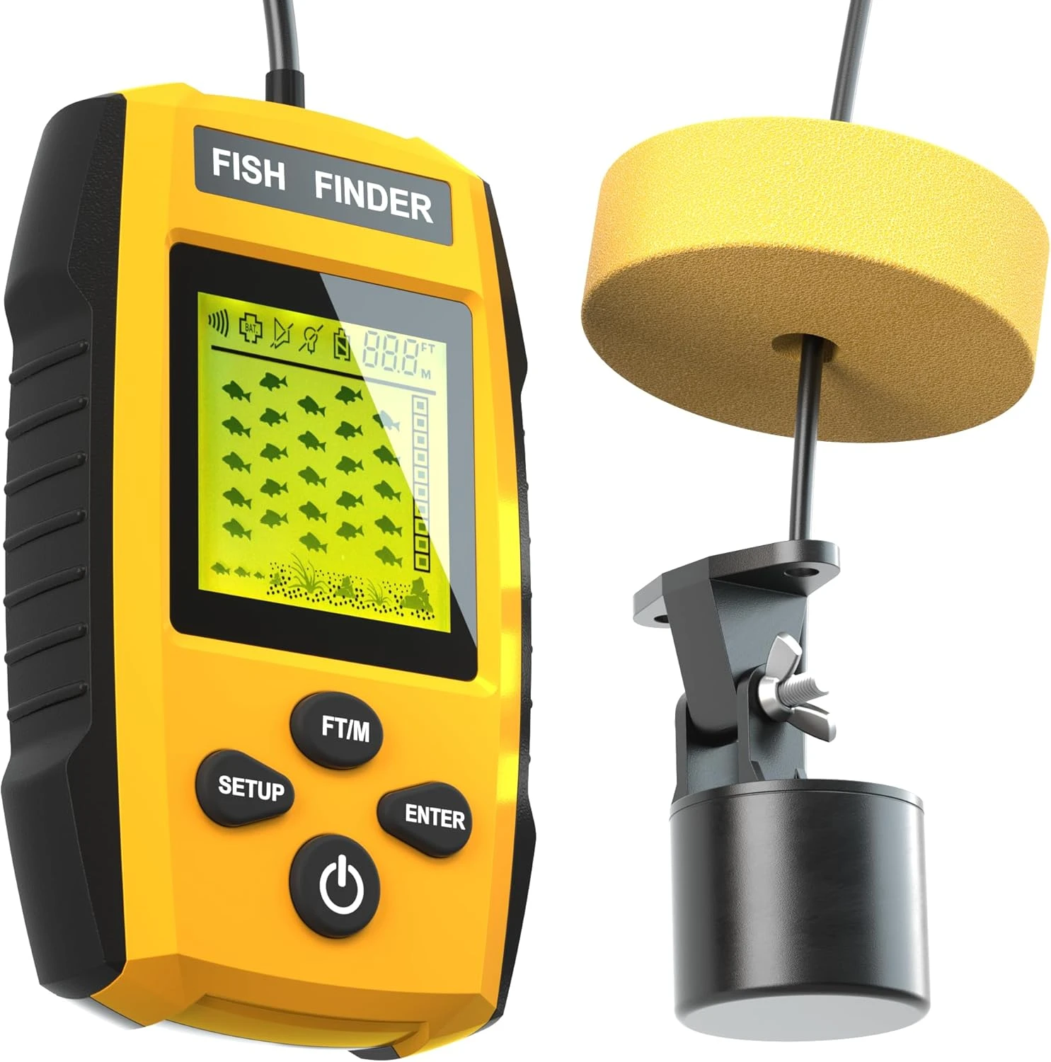 Sonar Alarm Fish Finder at Angler Arsenal with LCD Display
