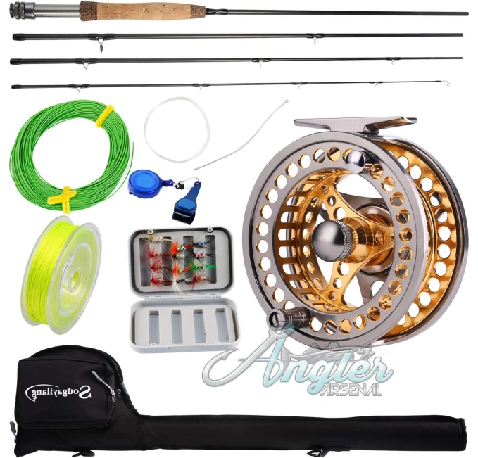 Sougayilang Fly Fishing Starter Kit with Reel at Angler Arsenal