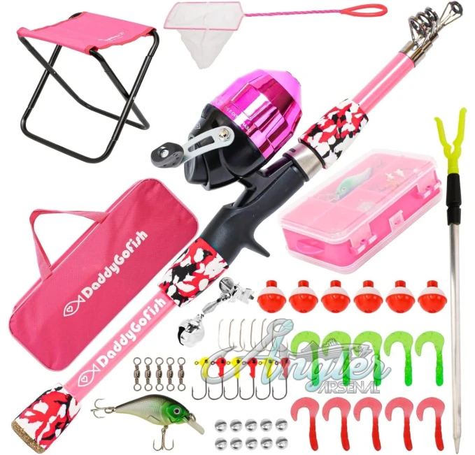 Kids Fishing Rod and Reel Combo with Tackle Box for Beginners
