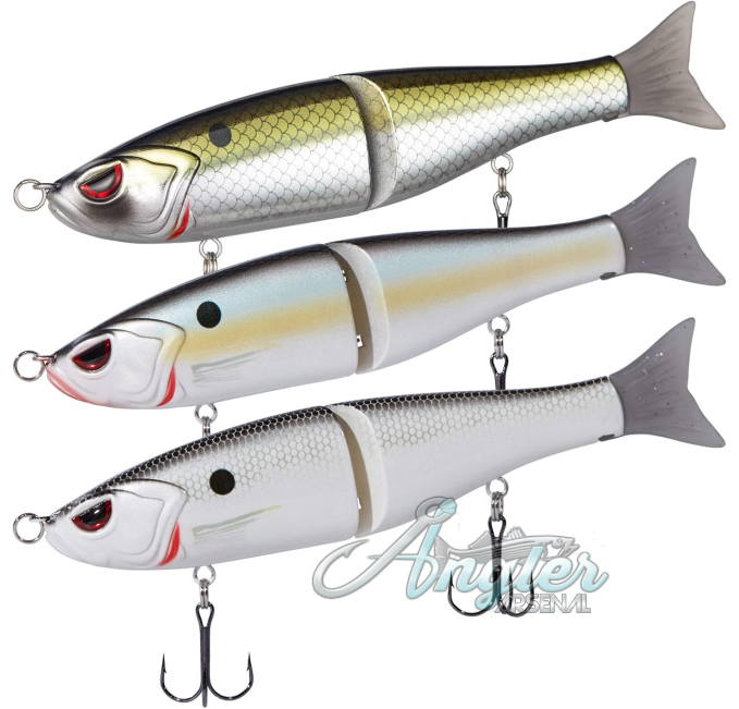 Bassdash SwimShad Jointed Swimbait Lures for Bass Pike Salmon Angler Arsenal