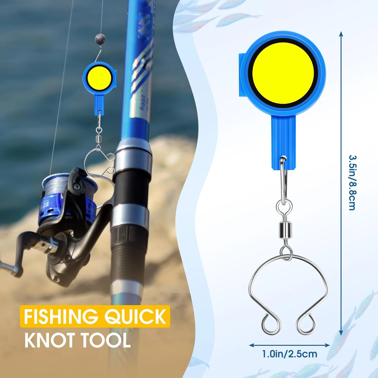 Essential Fishing Knot Tying Kit with Hook Covers Angler Arsenal - Image 2
