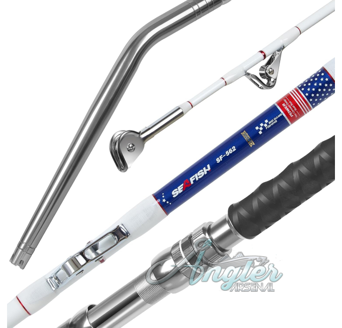 TRHUNTER Offshore Trolling Rod 5'6" Big Game with Roller Guides Angler Arsenal