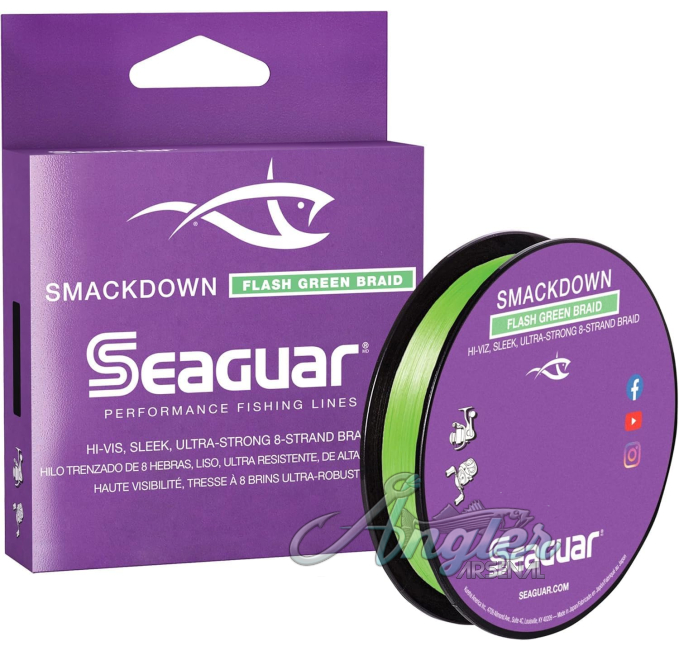 Seaguar Smackdown Flash Green Braided Fishing Line Angler Arsenal