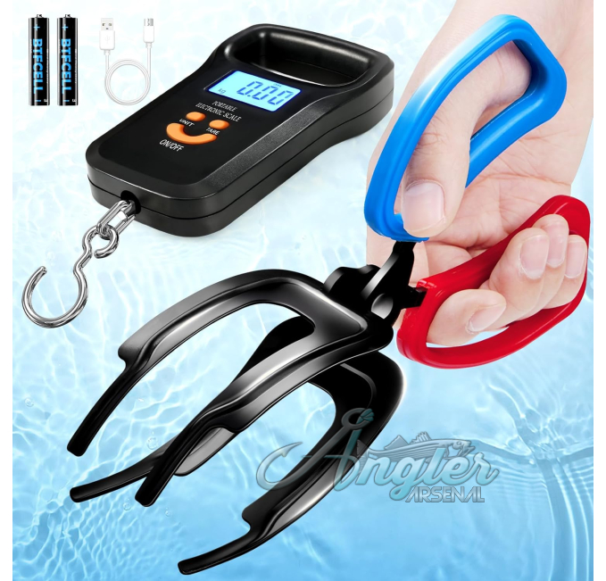 FRAMICS 2 Claw Fish Gripper with Electronic Scale by Angler Arsenal