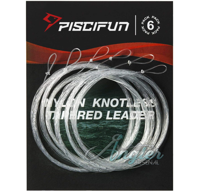 Piscifun Fly Fishing Leader with Pre-Tied Loop Angler Arsenal