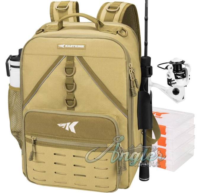 KastKing Karryall Fishing Backpack with Rod Holder and Storage Angler Arsenal