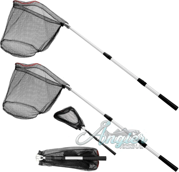 ZENFUN 2 Pack Fishing Net Angler Arsenal Sturdy Collapsible Handle